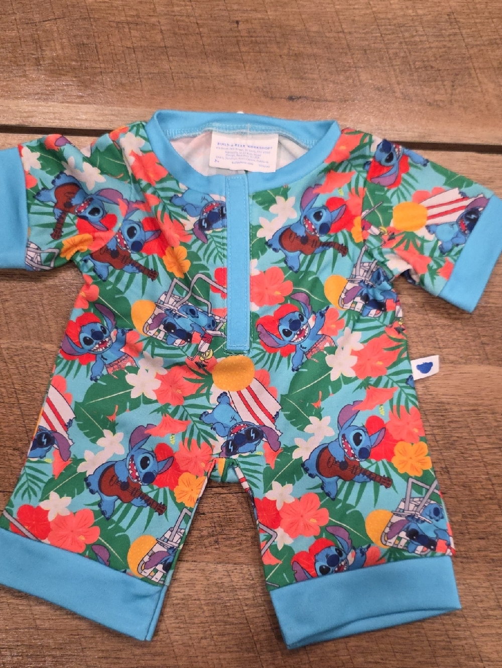 Build-A-Bear Blue Tropical Stitch Print Sleeper